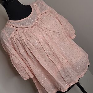 Cat & jack. Sz L (10/12) pink baby doll top